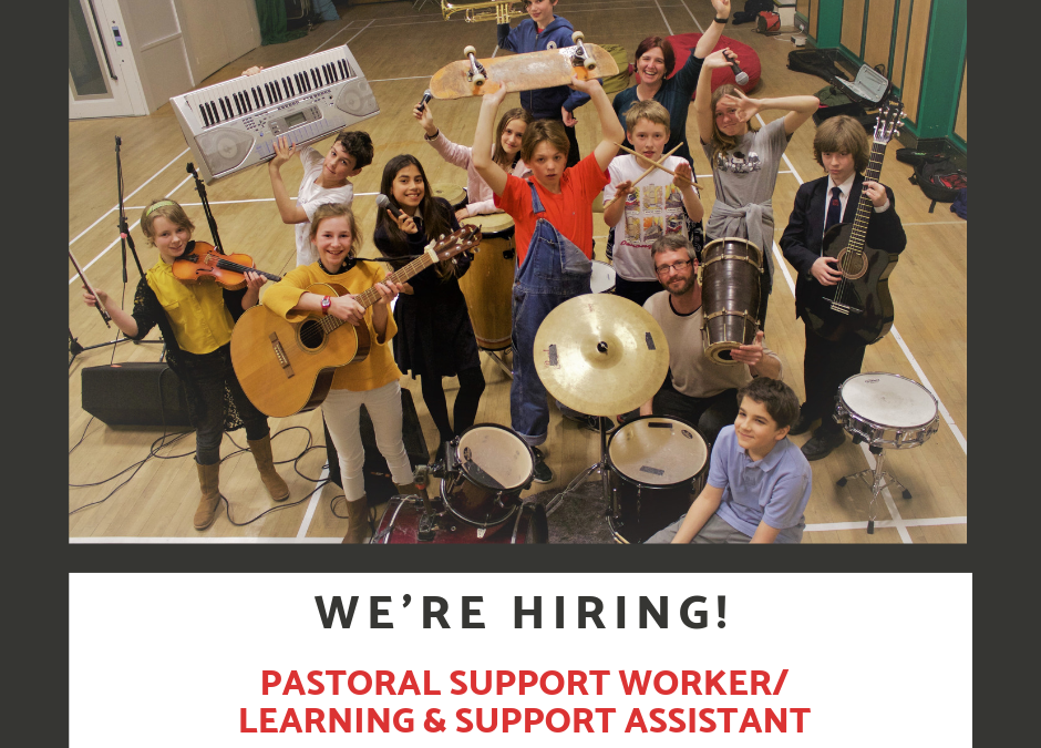 We’re Hiring … B Sharp Pastoral Support Worker/Learning and Support Assistant