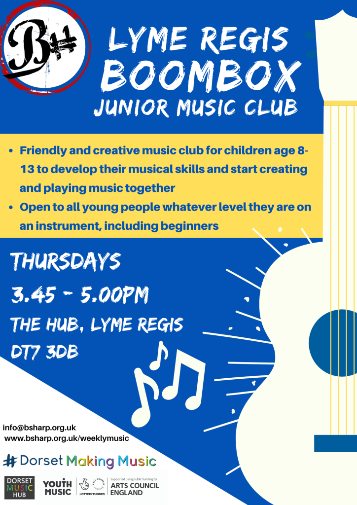 BoomBox - Lyme Regis - Flyer