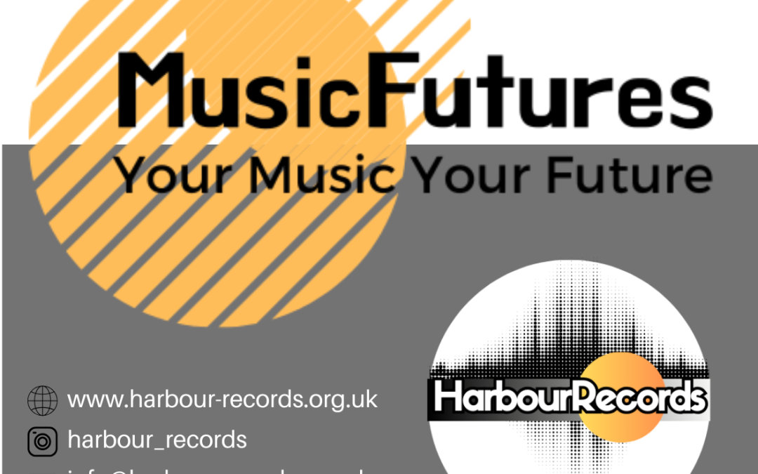 Music Futures Poster (Square Sticker)